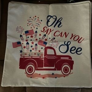 Throw pillow covers. 4th of July themed